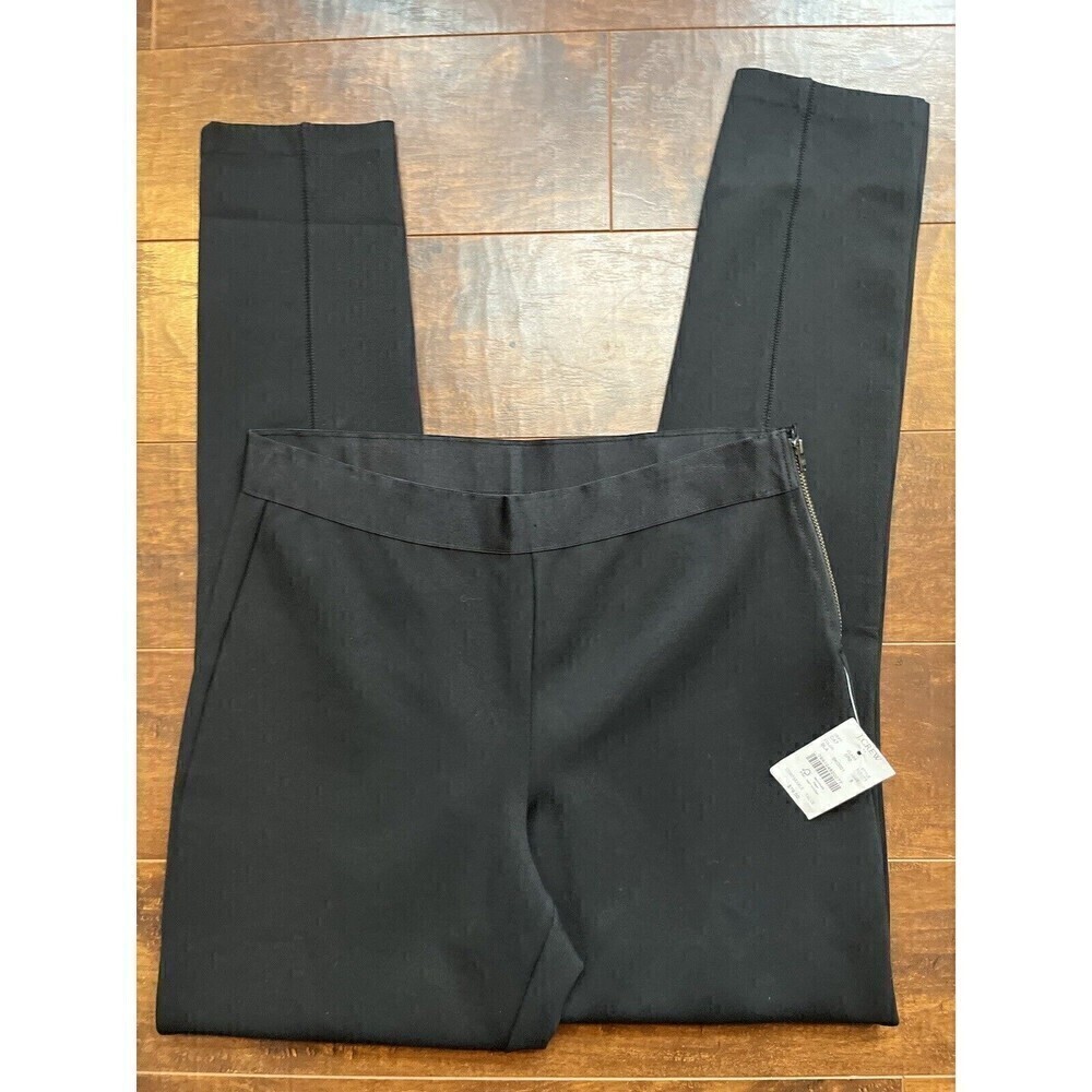 J. Crew Black Pull On Gigi Slim Skinny Dress Casaul Elastic Waist Pant NWT Sz 8
